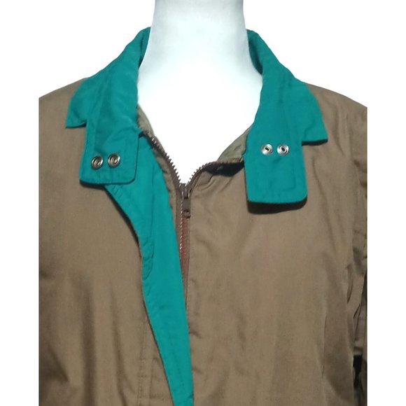Vintage Arctic Sun Coat Size Small Womens Unisex Mens Jacket Tan Teal 80s Winter - Picture 3 of 9